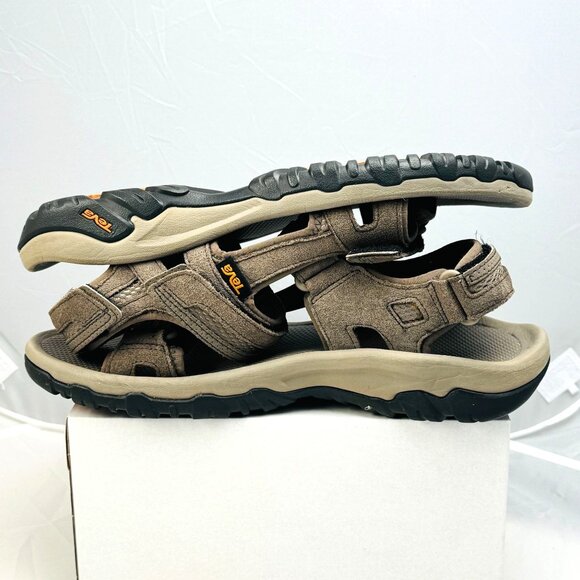 Teva Mens Size 11 Outdoor Sandals Multi-Strap Earthtones Adjustable Straps Durab - Picture 4 of 9